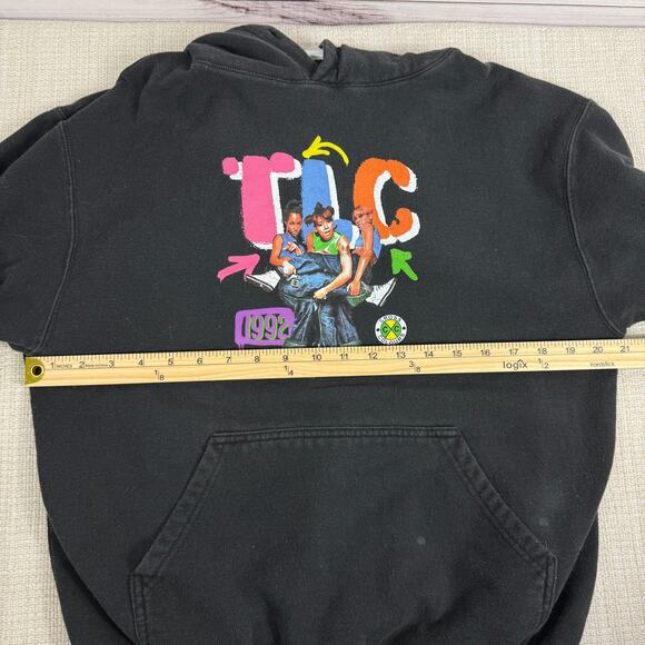 Vintage TLC Pullover Hoodie Cross Colours Size Medium READ DESCRIPTION - Picture 7 of 8